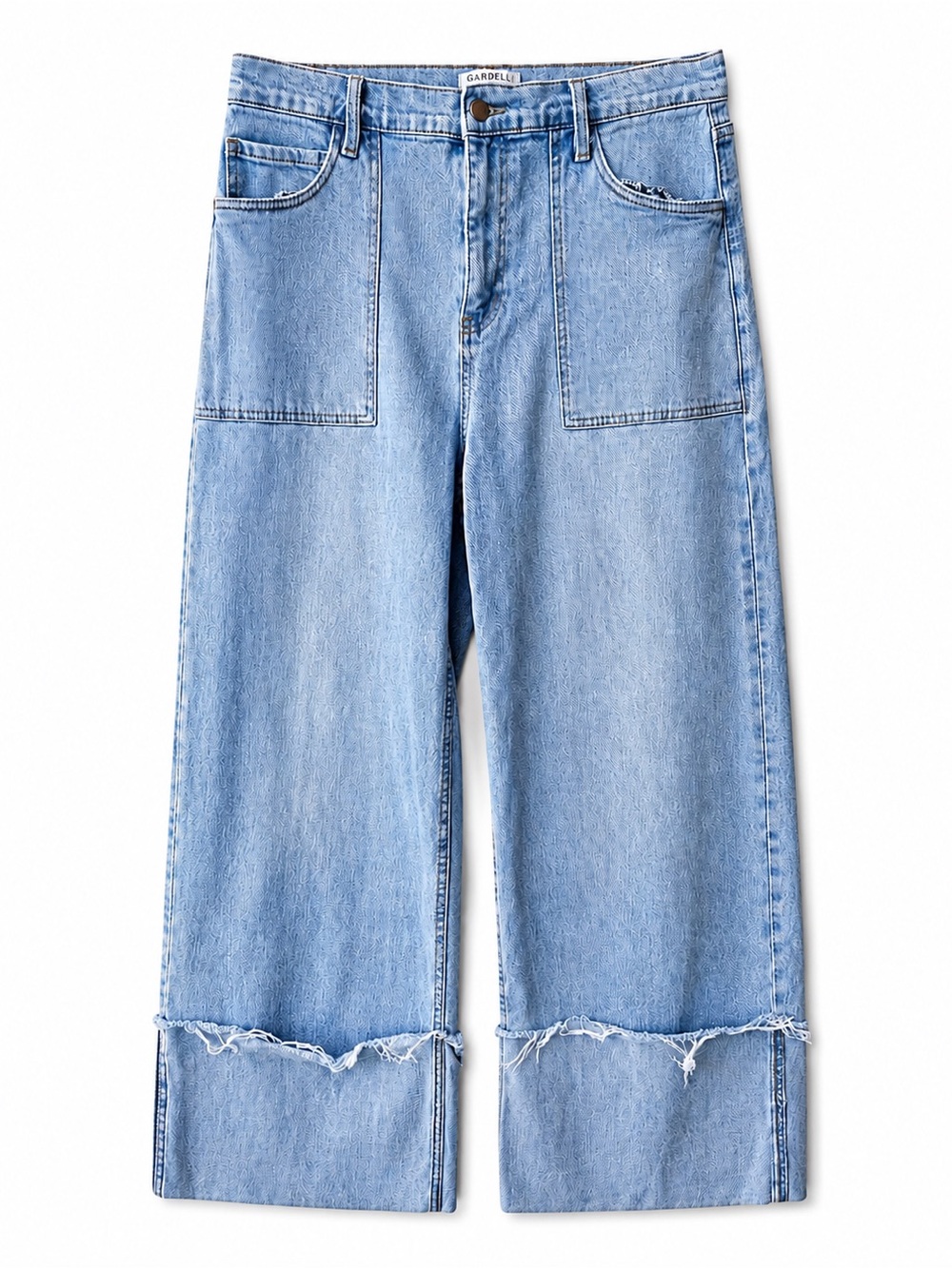 Silver Jeans Swank A Posh Wide Leg Cuffed Jeans Size 15 Light Wash Y2K High Rise